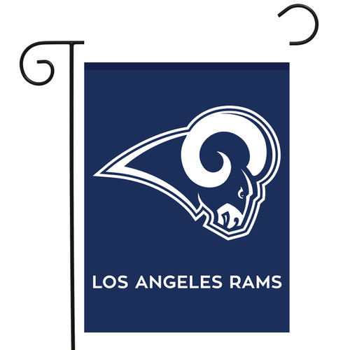 Los Angeles Rams Holiday Winter Snow Garden Flag - Double Sided 12.5x18 Inch, Officially Licensed - View #2