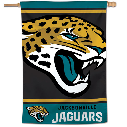 Jacksonville Jaguars Vertical NFL House Flag 