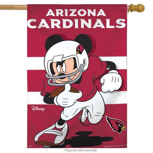 Arizona Cardinals NFL Mickey Mouse Football House Flag - Briarwood