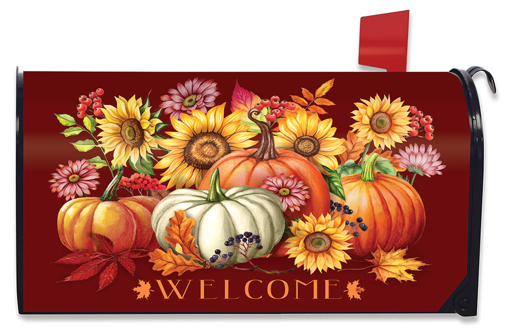 Image of Fall Beauty Floral Mailbox Cover