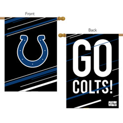 Indianapolis Colts Slogan NFL Licensed Garden Flag 