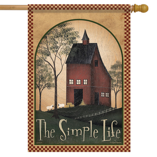 The Simple Life Primitive House Flag - Briarwood Lane