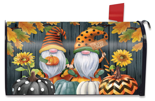 Summer Gnomes Humor Magnetic Mailbox Cover - Fits Standard 6.5"x19" Steel Mailboxes, All-Weather Vinyl