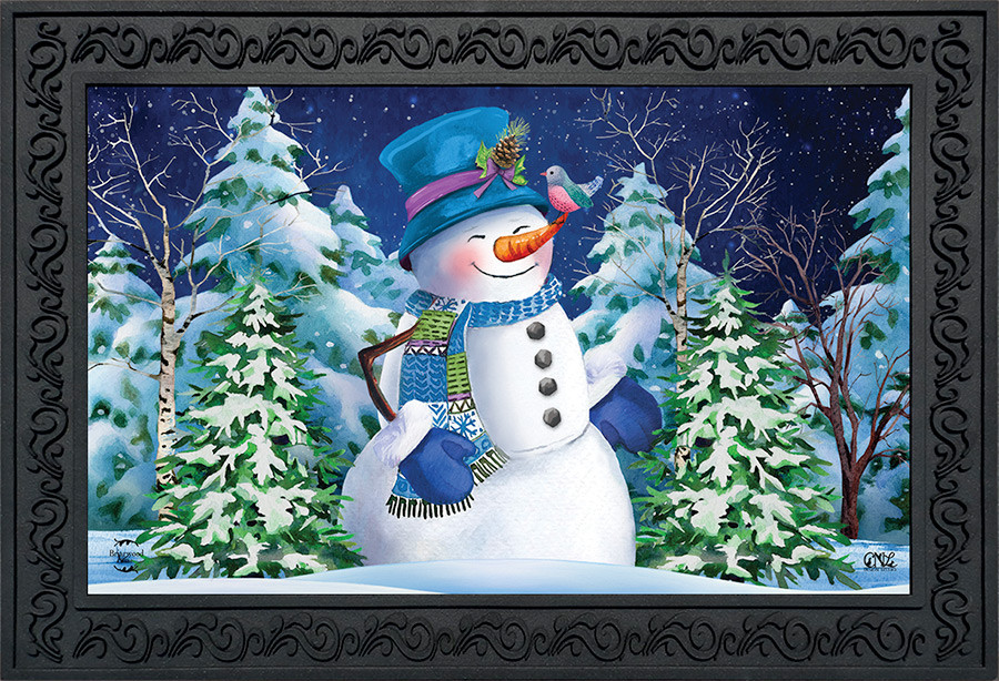 Image of Snowfall Celebration Winter Doormat