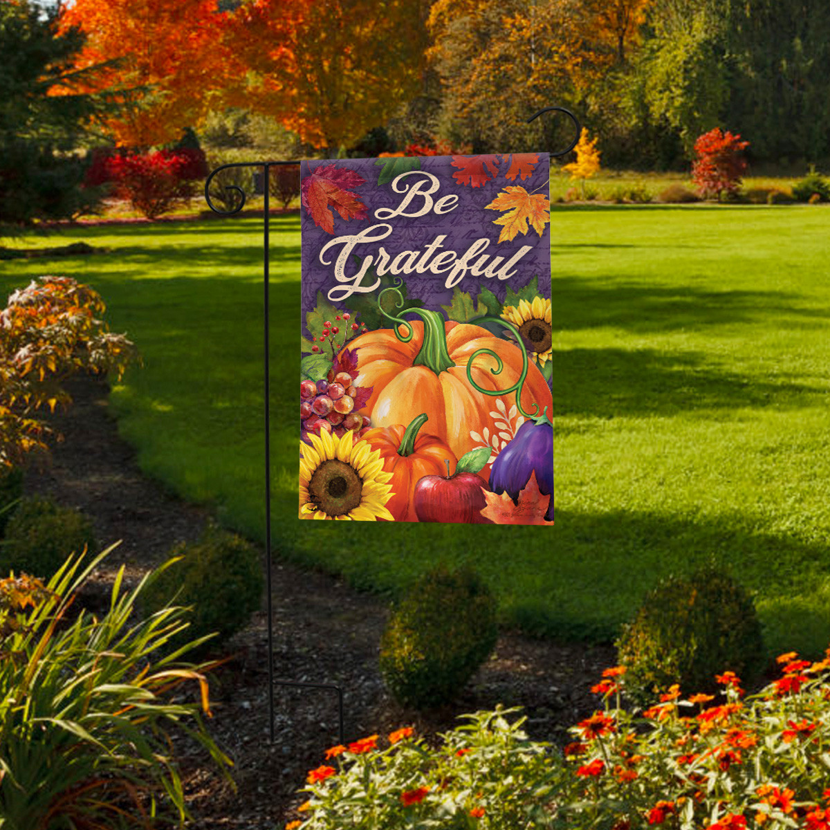 Briarwood Lane Be Grateful Autumn Garden Flag - Picture 3 of 4