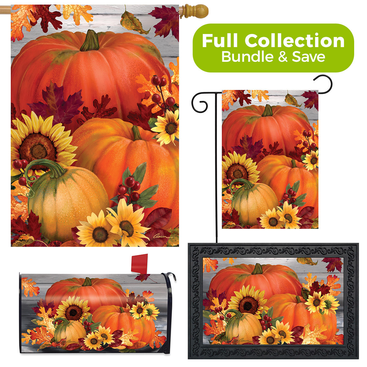 Briarwood Lane Autumn Pumpkin Trio Design Collection - Picture 1 of 1