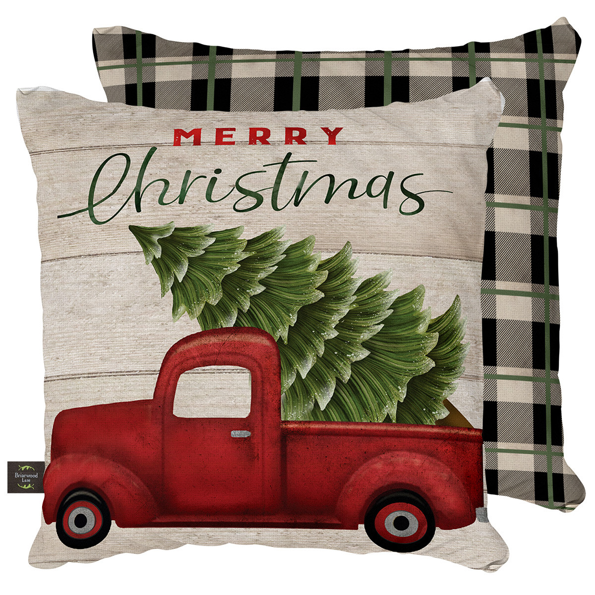 Image of Merry Christmas Pickup Decorative Pillow