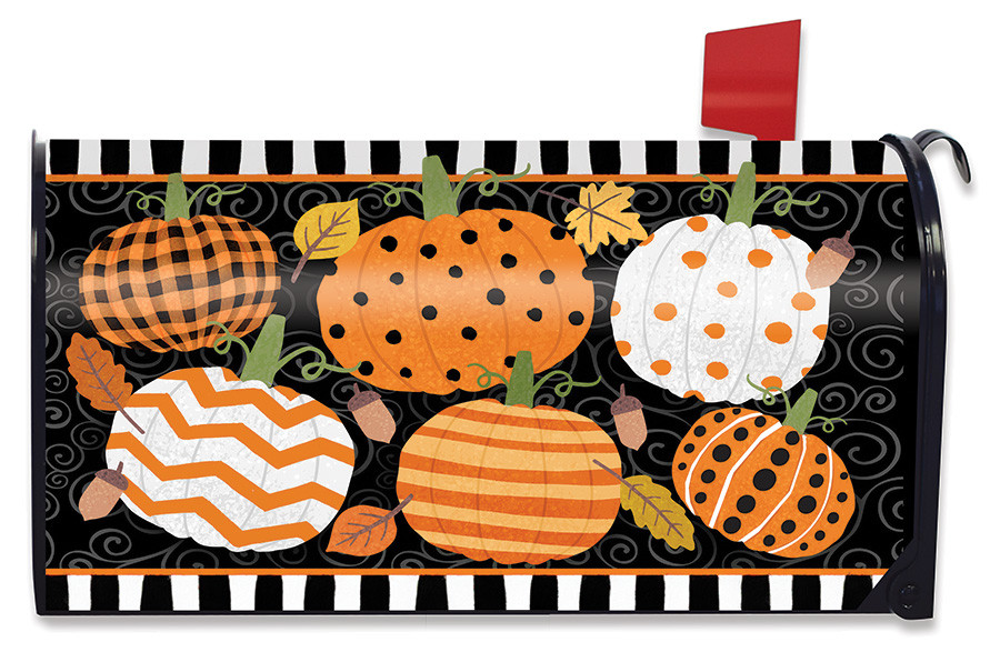 Image of Fall Celebration Pumpkins Mailbox Cover