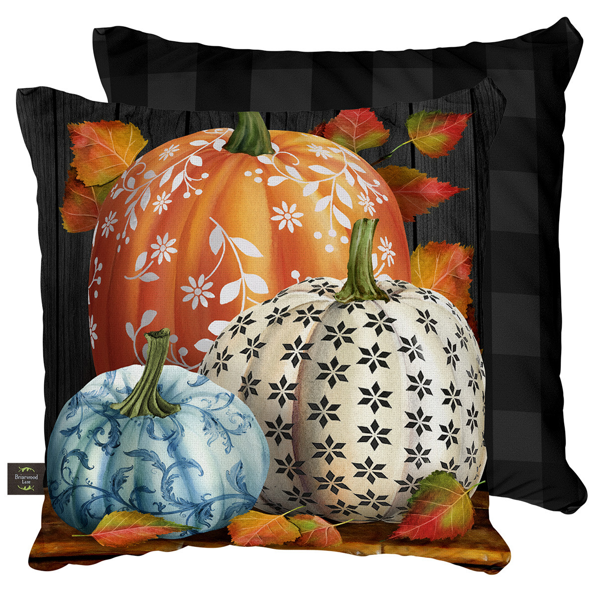 Image of Elegant Pumpkins Pillow