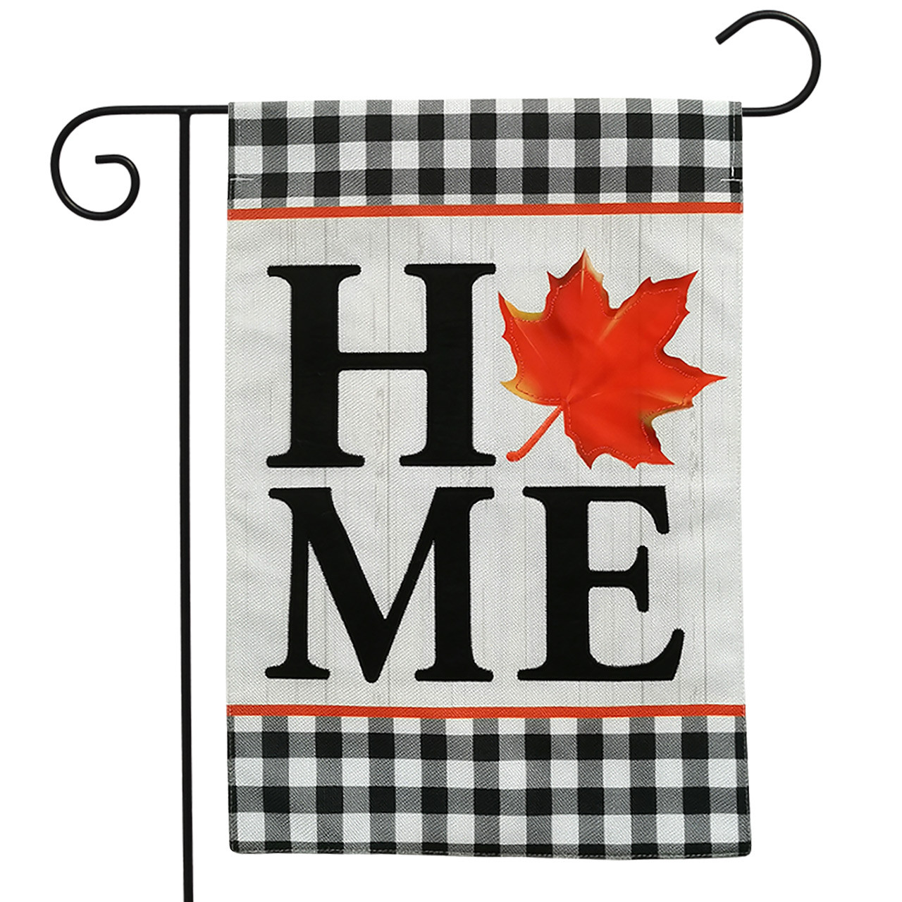 Image of Fall Home Burlap Garden Flag