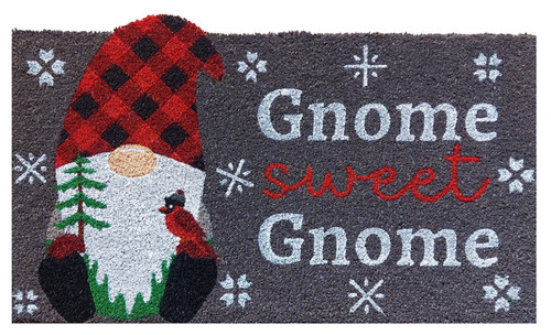 Briarwood Lane Holiday Gnomes Christmas Natural Fiber Coir Doormat