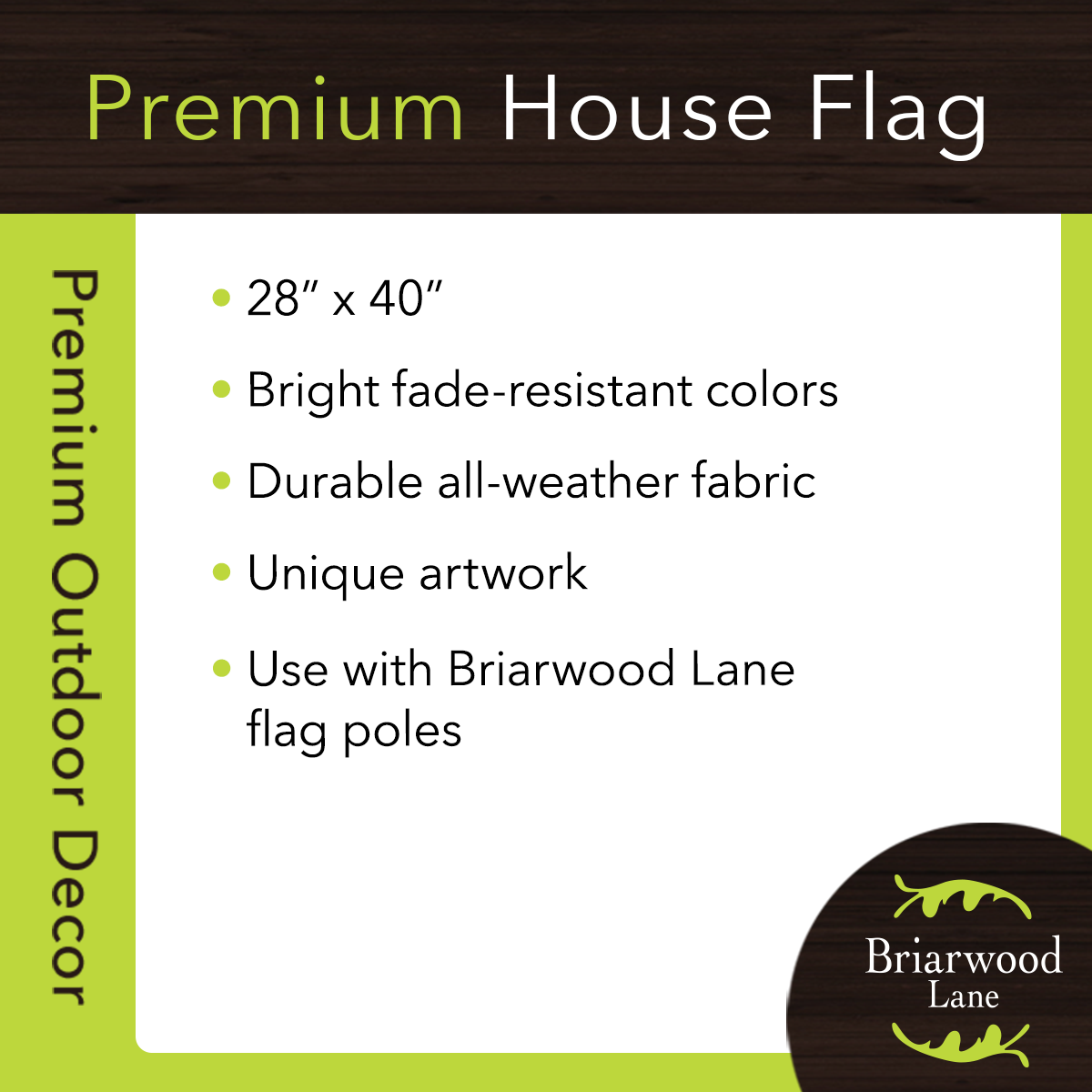 Briarwood Lane Goldfinches and Hydrangea House Flag - Afbeelding 8 van 8