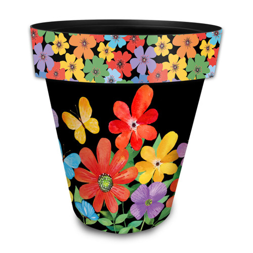 Whimsy Flowers Large Planter - Briarwood Lane