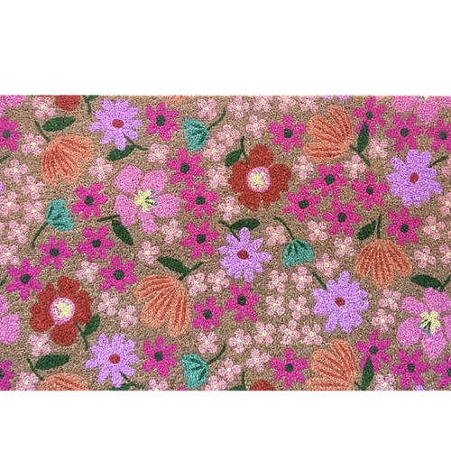 Spring Blooms Coir Doormat 24 x 36 - Briarwood Lane