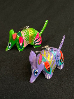 Armadillo alebrije key ring by Artemex