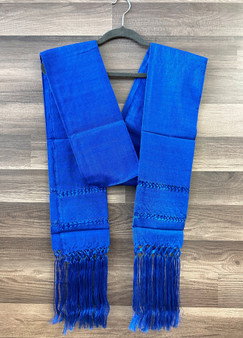 Royal Blue Mexican Reboso/Shawl