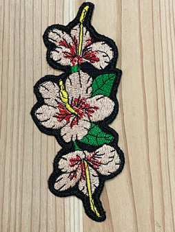 Peach Hibiscus Patch