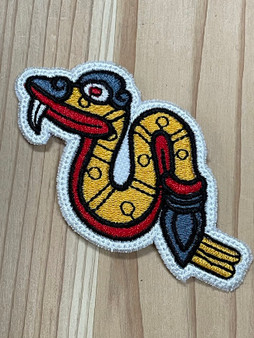 Aztec Symbol Snake Coatl Patch