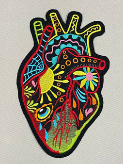 Embroidered Heart Large Patch