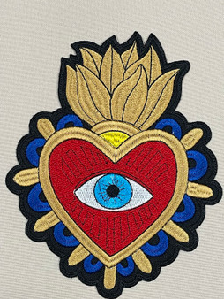 Sacred Heart Mal De Ojo Large Patch