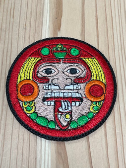 Tonatiuh Aztec Sun Gold Patch