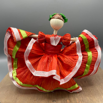 Corn Husk Doll Orange
