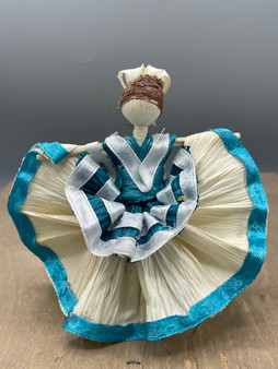 Corn Husk Doll Blue