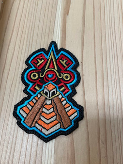 Nahui Ollin Aztec Patch