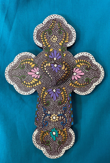 Wood Cross with Heart