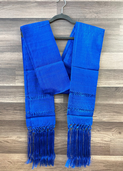 Royal Blue Mexican Reboso/Shawl
