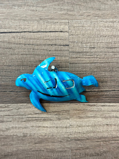 Mini Blue metal Turtle