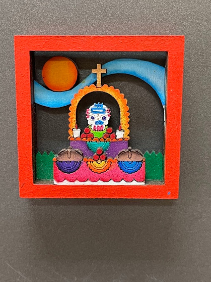 Day of the Dead Altar 3D Wood Magnet