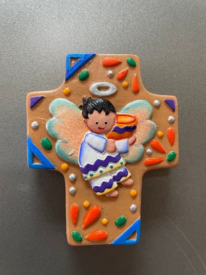 Boy Angelito Clay Magnet