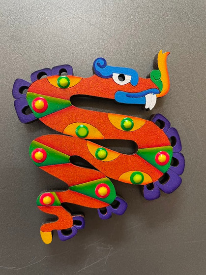 Serpiente Snake Wood Magnet