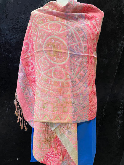 Rebozo Calendar Azteca Light Pink