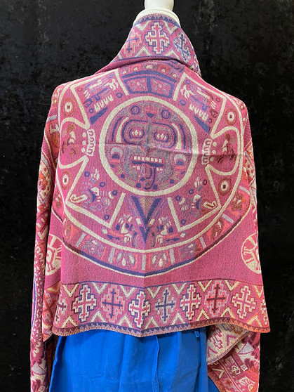 Rebozo Calendar Azteca Pink/Purple