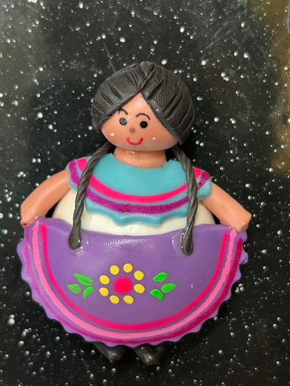 Mona Purple Skirt Magnet