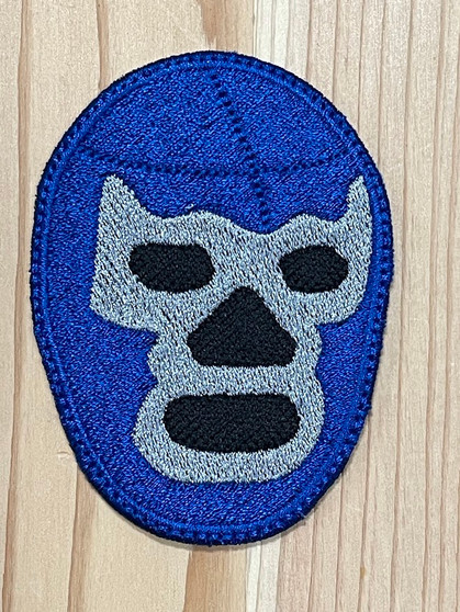 Blue Lucha Libre Patch