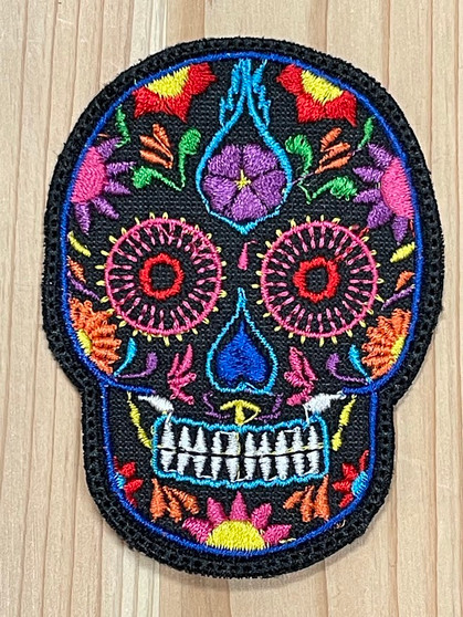 Black Sugar Skull Patch