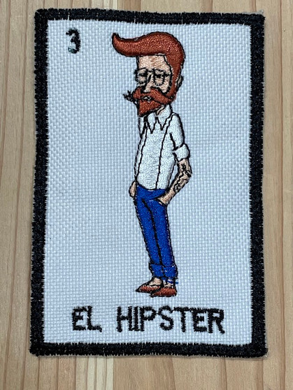 Loteria El Hipster Patch