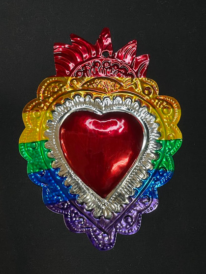Metal Sacred Heart Multi Color