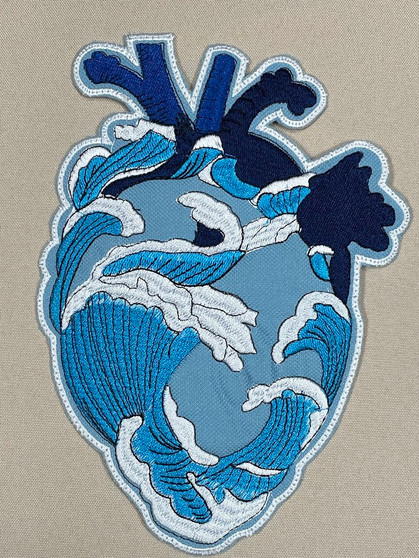 Ocean Heart Large Patch