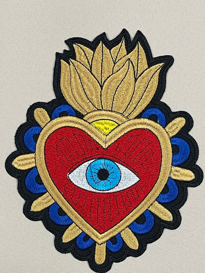 Sacred Heart Mal De Ojo Large Patch