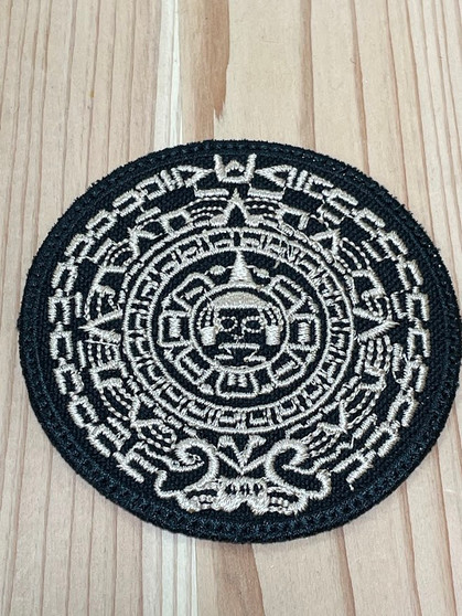Gold Aztec Calendar Patch