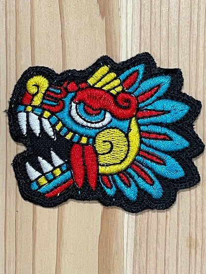 Aztec Jaguar Blue Head Patch