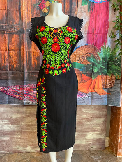 Womens's Black/Green Dress Dolores