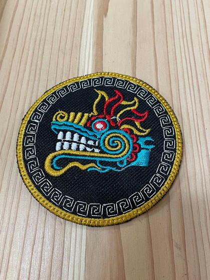Quetzalcoatl Dragon Round Patch