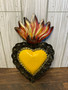 Metal Yellow Sacred Heart