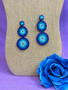 3 Circle Beaded Earrings