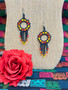 Dream Catcher Beaded Earrings